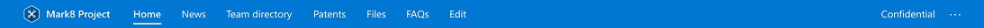 Minimal site header layout