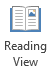 Screenshot showing that reading view is suitable for reading a PowerPoint presentation full screen when there is no presenter.