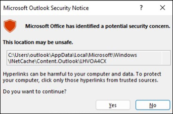 Outlook blocks .ics files