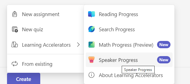 Screenshot of Speaker Progress.