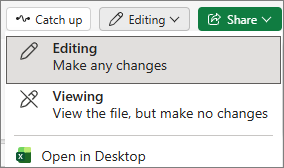 Screenshot that shows the file in Editing view.