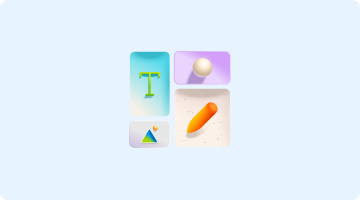 Abstract 3D illustration representing the Microsoft Copilot experience