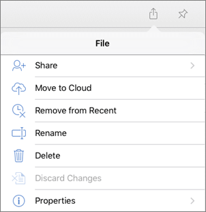 File menu