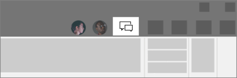 Screenshot showing the gray menu bar with Chat button highlighted