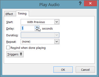 Screenshot showing how to delay the audio