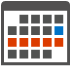 Calendar highlighting overdue personal reminders