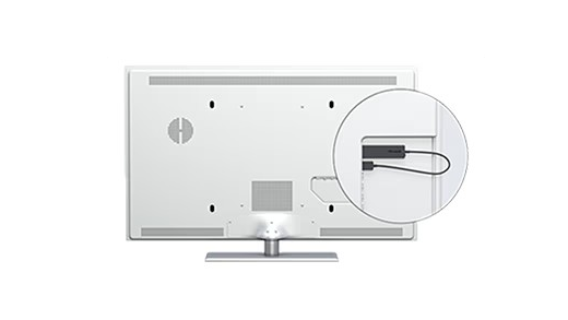 Wireless display adapter on monitor
