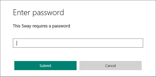 Screenshot that show enter a password dialog box.