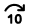 Icon of the skip forward arrow