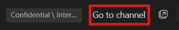 Screenshot that shows Going to the channel.