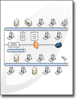 Screenshot shoing an example of a logical network diagram