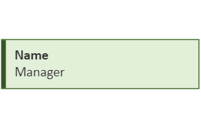 Screenshot showing the sample shape from the Basic stencil for organization chart.