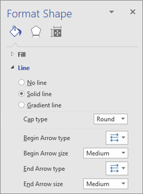 Settings for connector ends
