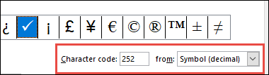 The from field tells you that this is an ASCII symbol