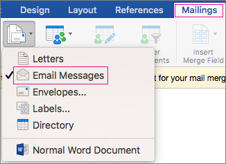 mail merge email