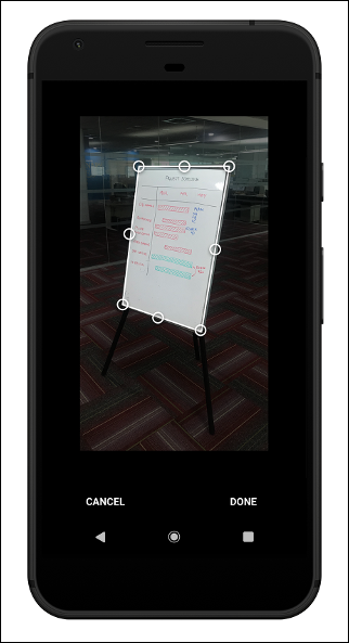 You can crop a photo or image by adjusting each corner
