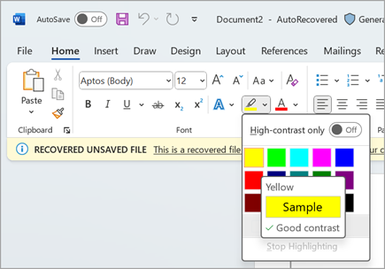 microsoft word highlight screenshot one.png