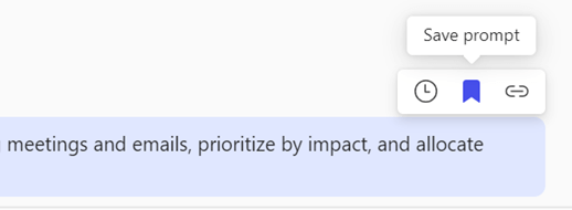 The prompt tools showing Save prompt selected.