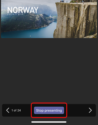 Stop sharing PowerPoint