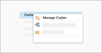 Conceptual screenshot of the Clutter function
