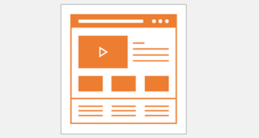 Two different web page layouts; one for PC and one for mobile