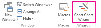 Click Gantt Chart Wizard for help creating your new chart.