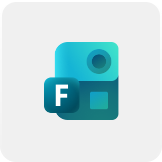 Forms product logo with grey background