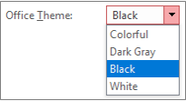 List of Office themes