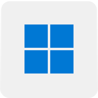 Windows product logo with grey background