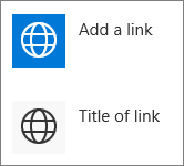 Compact view of Quick Links