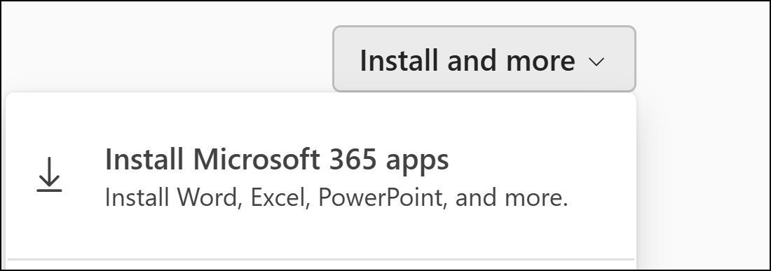 Install Microsoft 365 apps.