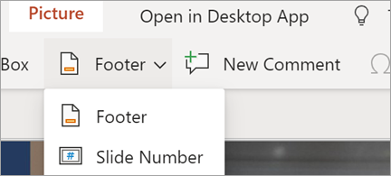 Shows Footers and Slide numbers in PowerPoint