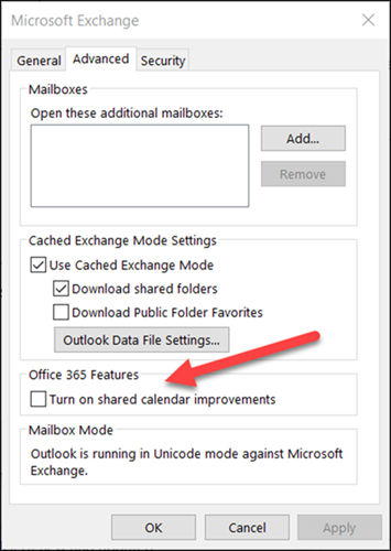 Shared calendar improvements in Outlook 1-30