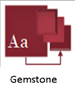 The Gemstone theme is not supported in Visio for the web.