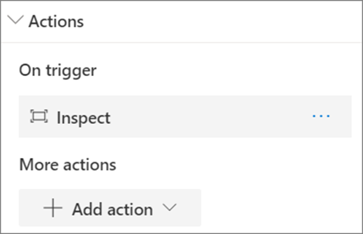 Image action options